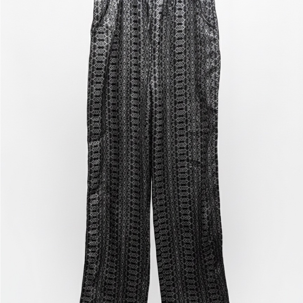 Love Black and Gray Patterned Dress Pants